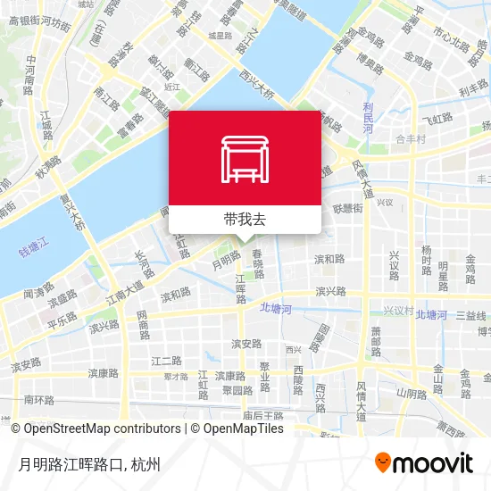 月明路江晖路口地图