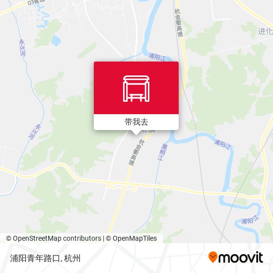浦阳青年路口地图