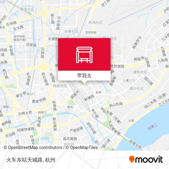 火车东站天城路地图