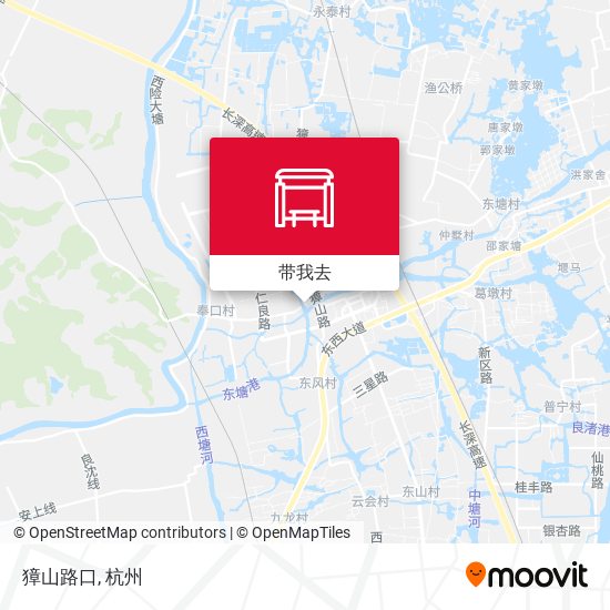 獐山路口地图
