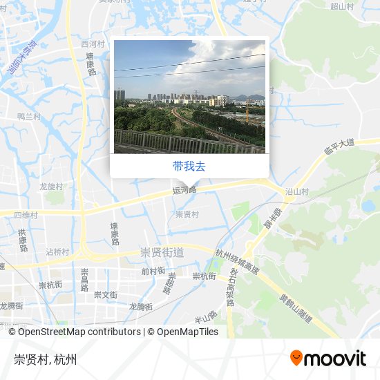 崇贤村地图
