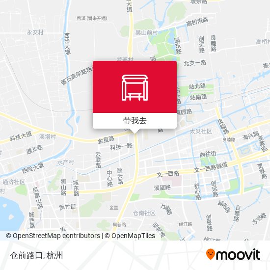 仓前路口地图