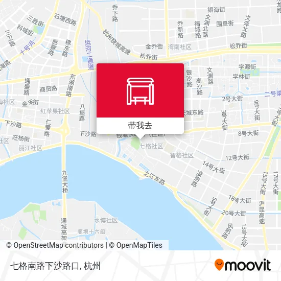 七格南路下沙路口地图
