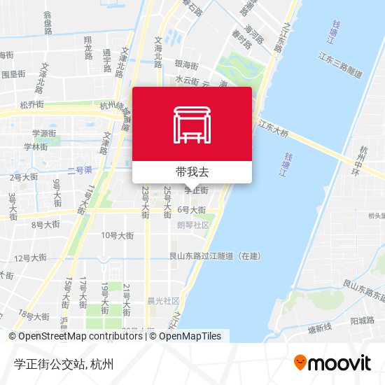 学正街公交站地图