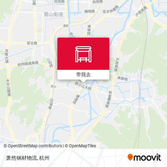 萧然钢材物流地图