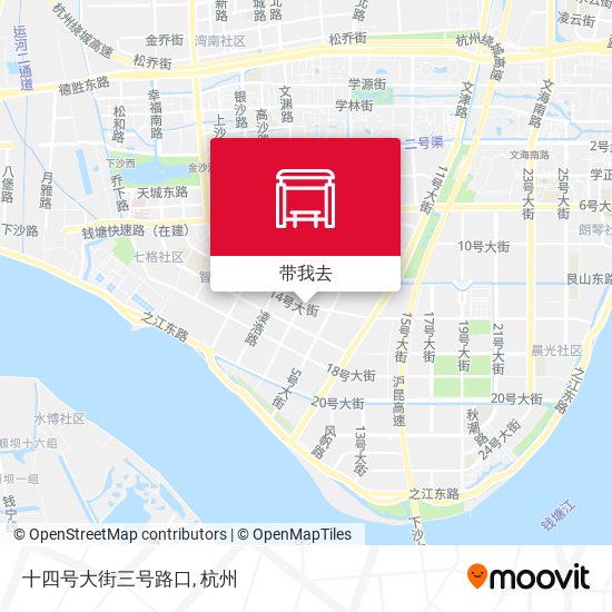 十四号大街三号路口地图