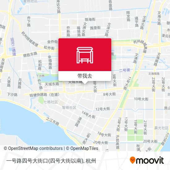 一号路四号大街口(四号大街以南)地图
