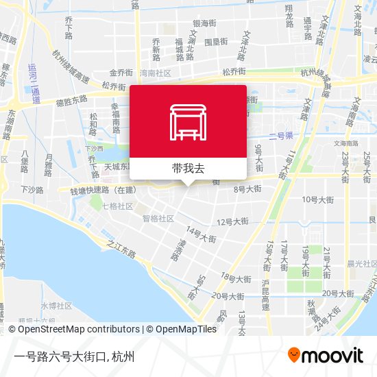 一号路六号大街口地图