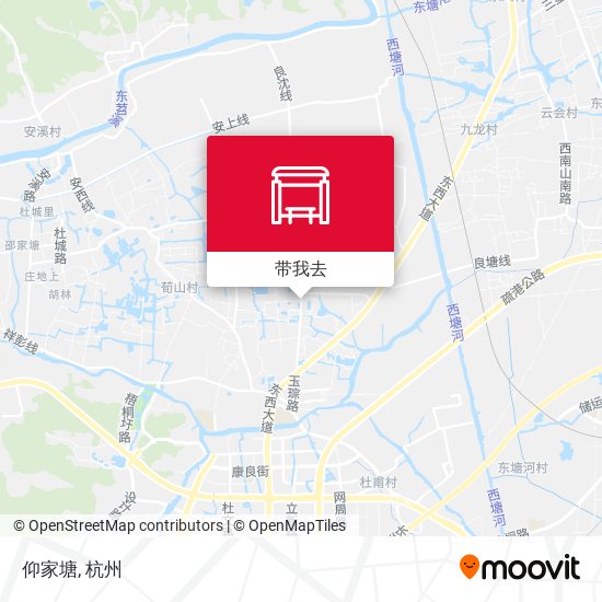 仰家塘地图