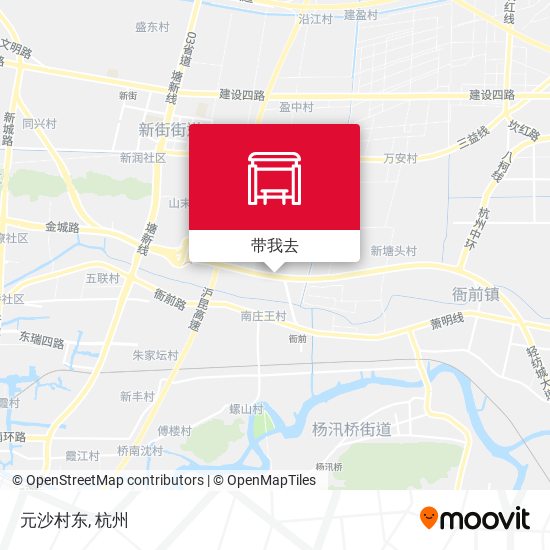 元沙村东地图
