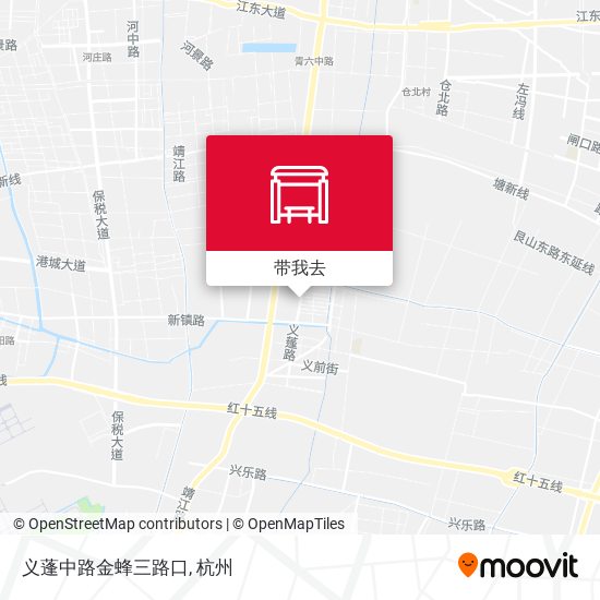 义蓬中路金蜂三路口地图