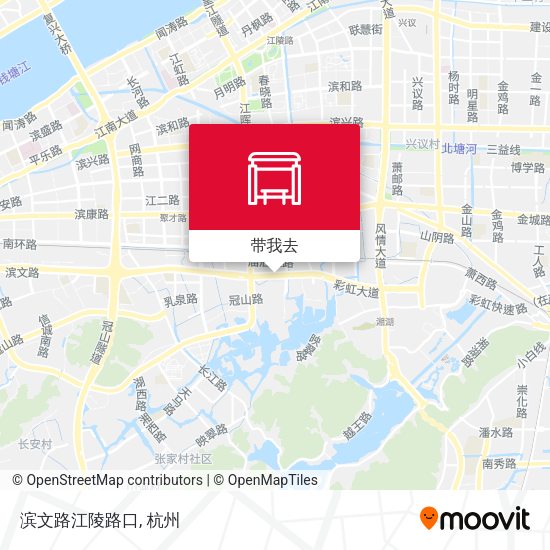 滨文路江陵路口地图