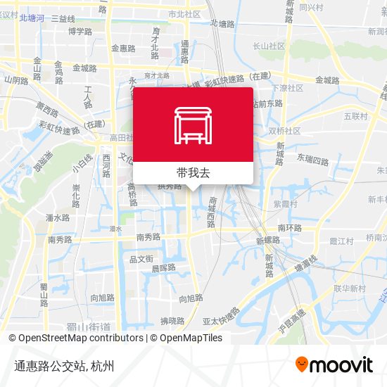 通惠路公交站地图