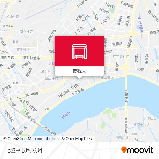 七堡中心路地图