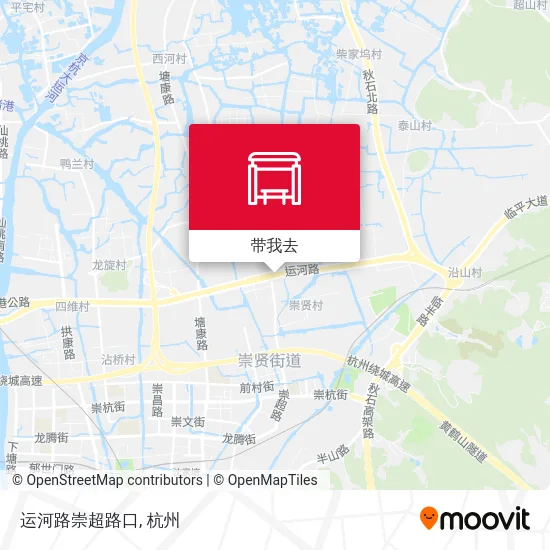 运河路崇超路口地图