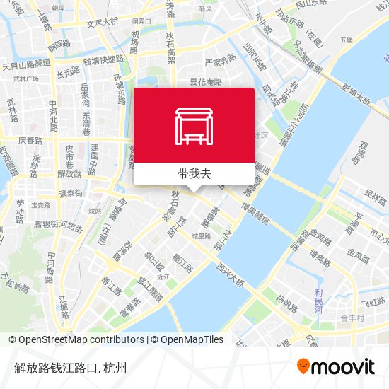 解放路钱江路口地图