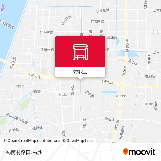 蜀南村路口地图