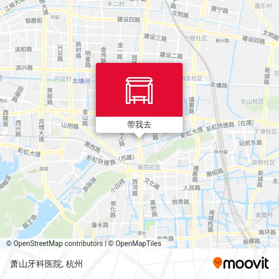萧山牙科医院地图