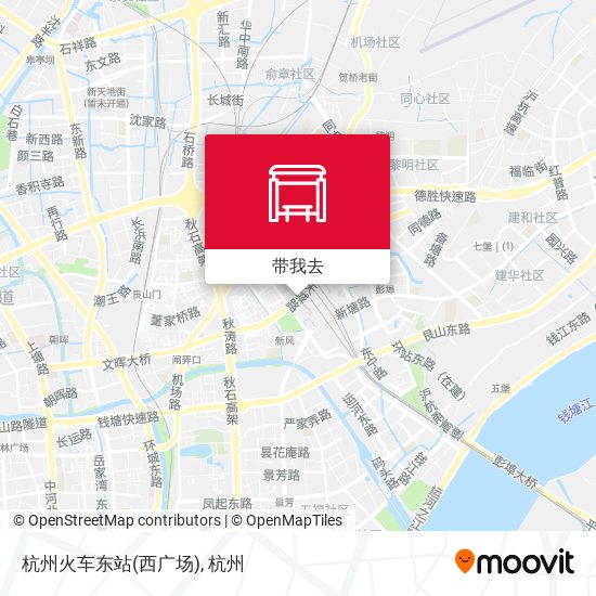 杭州火车东站(西广场)地图