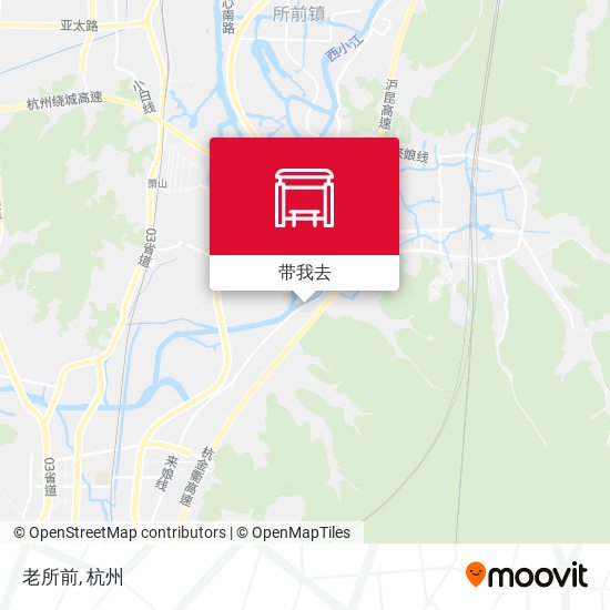 老所前地图