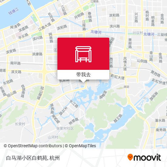 白马湖小区白鹤苑地图