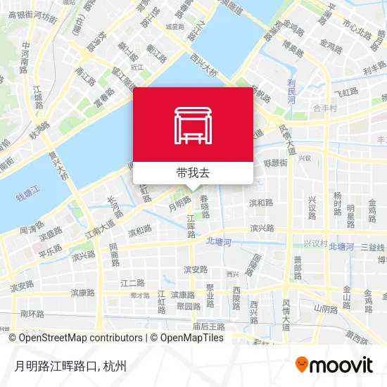 月明路江晖路口地图