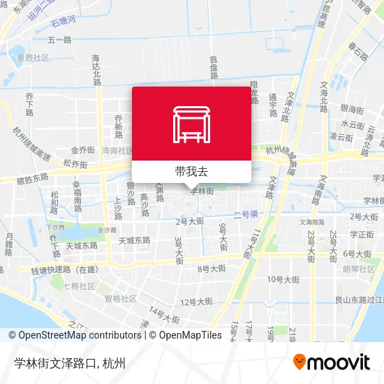 学林街文泽路口地图