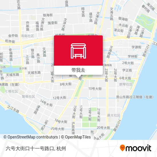 六号大街口十一号路口地图