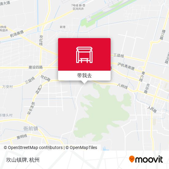 坎山镇牌地图