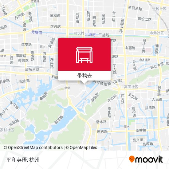 平和英语地图