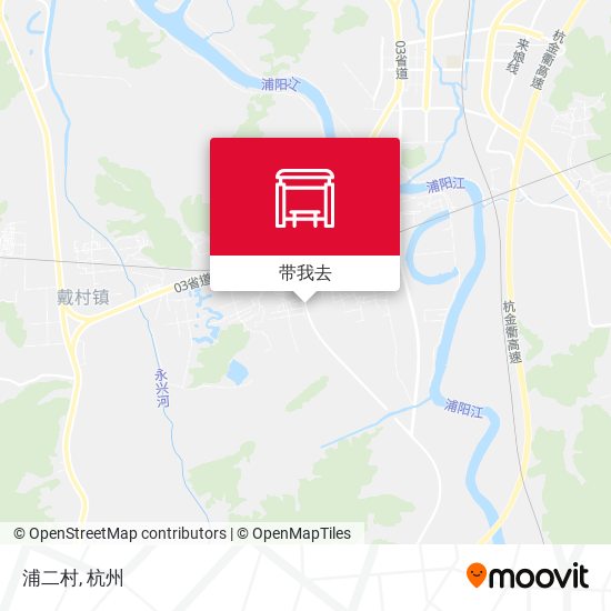 浦二村地图