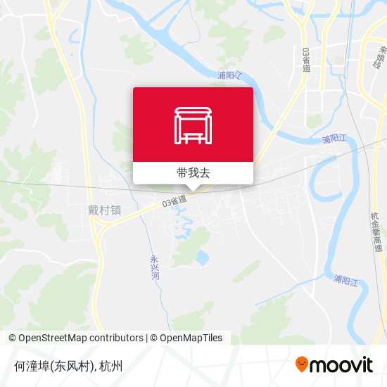 何潼埠(东风村)地图