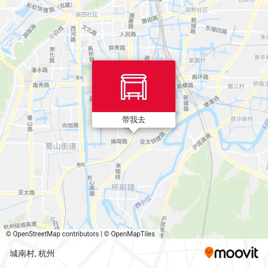 城南村地图