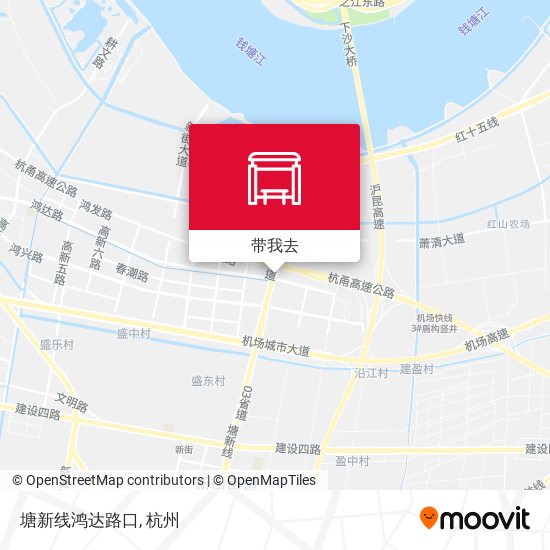 塘新线鸿达路口地图