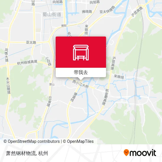 萧然钢材物流地图