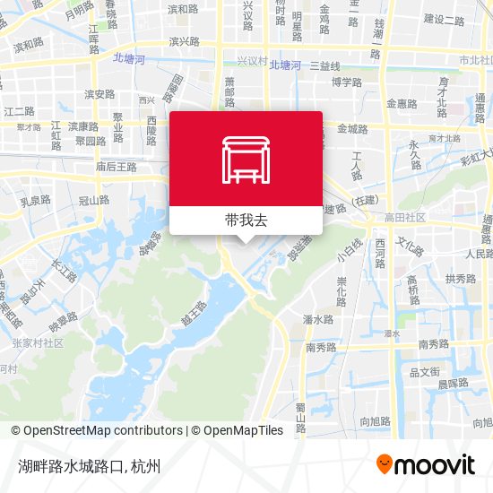 湖畔路水城路口地图