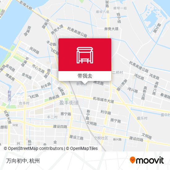 万向初中地图