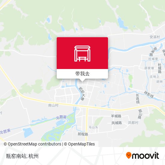 瓶窑南站地图