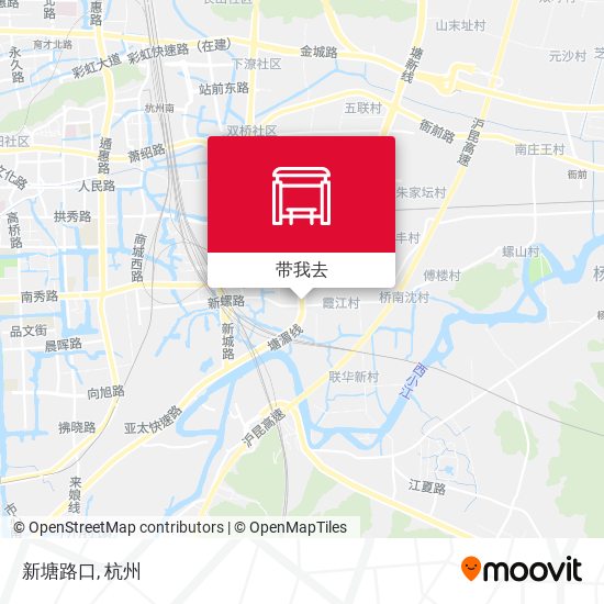 新塘路口地图
