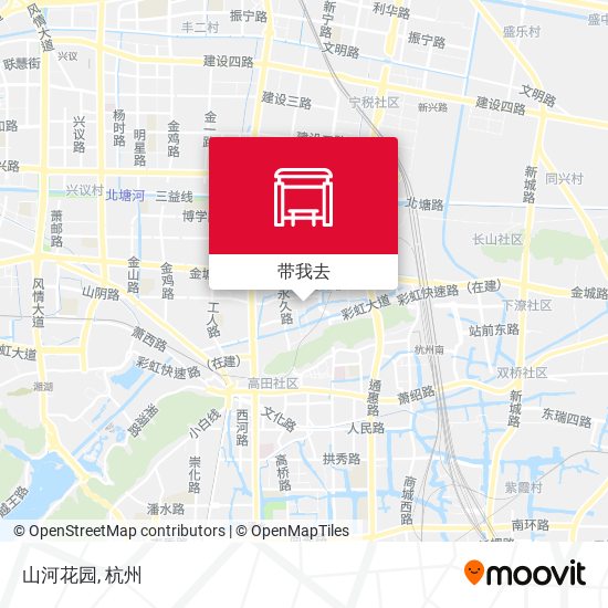 山河花园地图