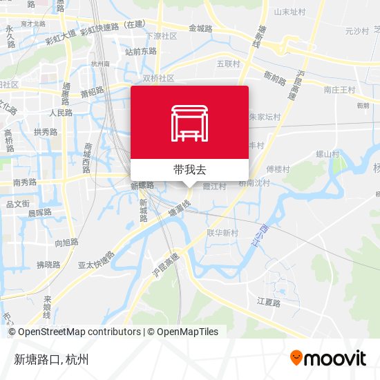 新塘路口地图