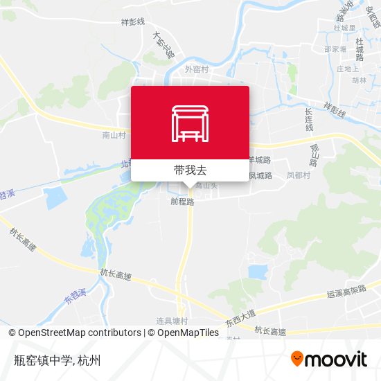 瓶窑镇中学地图