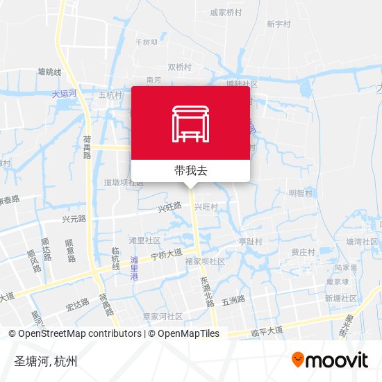 圣塘河地图