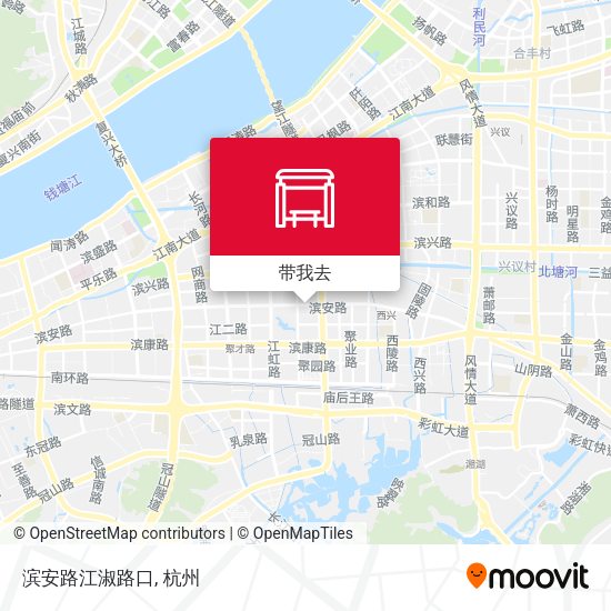 滨安路江淑路口地图