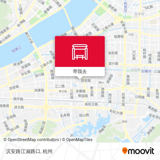 滨安路江淑路口地图