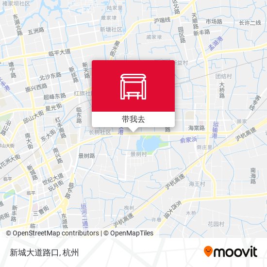 新城大道路口地图