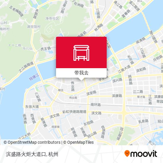 滨盛路火炬大道口地图
