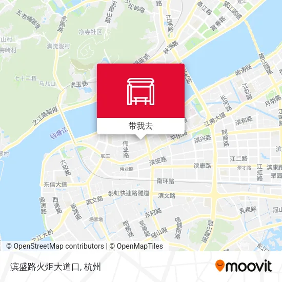 滨盛路火炬大道口地图