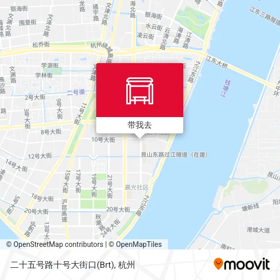 二十五号路十号大街口(Brt)地图