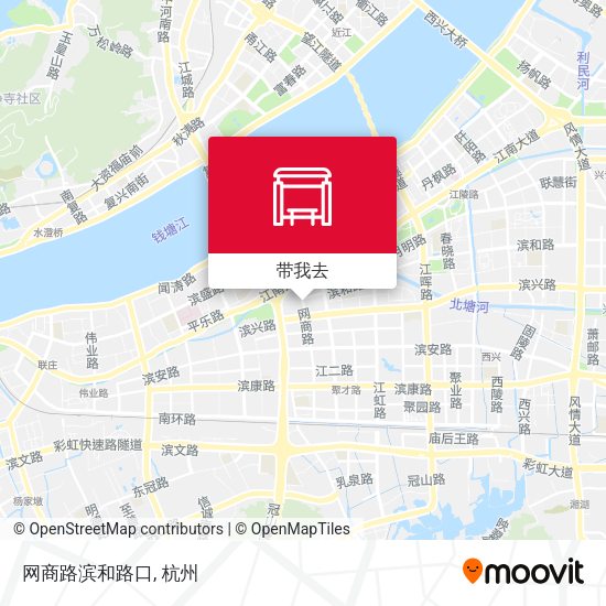 网商路滨和路口地图